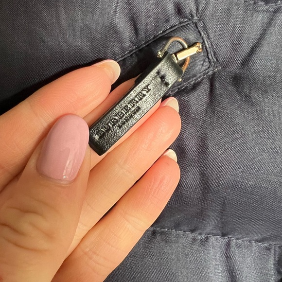 Burberry Navy and Gold Jacket with Black Fur Collar XS - Picture 4 of 6